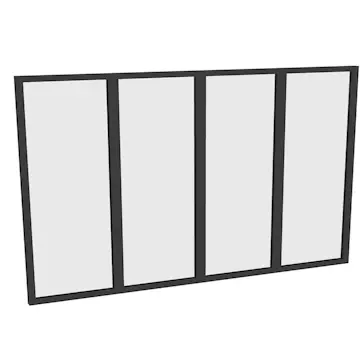 Fast Väggparti Landskap Robust Året runt 4-del