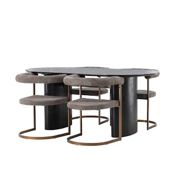 Matgrupp Venture Home Isolde med 4 Morning Stolar