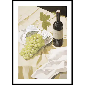 Poster Gallerix Wine And Grapes