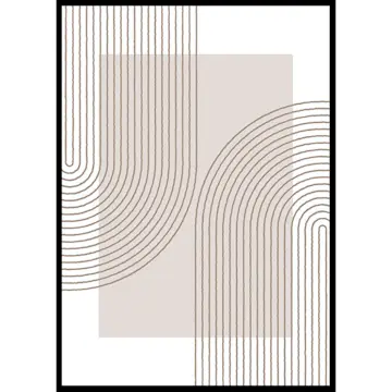 Poster Gallerix Abstract Lined No2