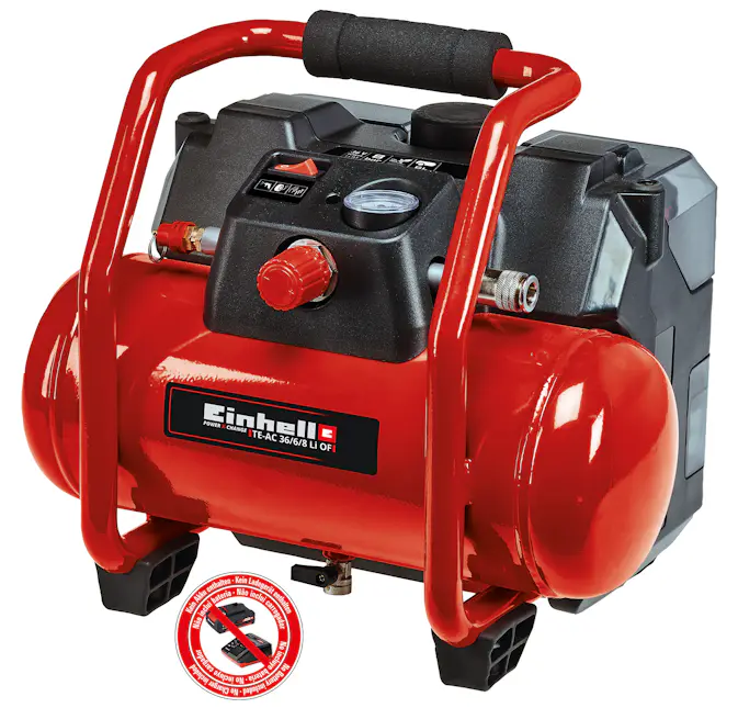 Kompressor Einhell TE-AC 36/6/8 Li OF Set-Solo