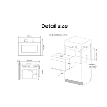 Mikrovågsugn Samsung NQ5B5713GBK Series 5 Smart Cooking 50L Svart
