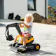 Elbil Falk Volvo Grävmaskin Med Öppen Hytt