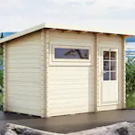 Bastu Luoman Lillevilla Palovesi 6,6 m² Fristående Utebastu med Pulpettak