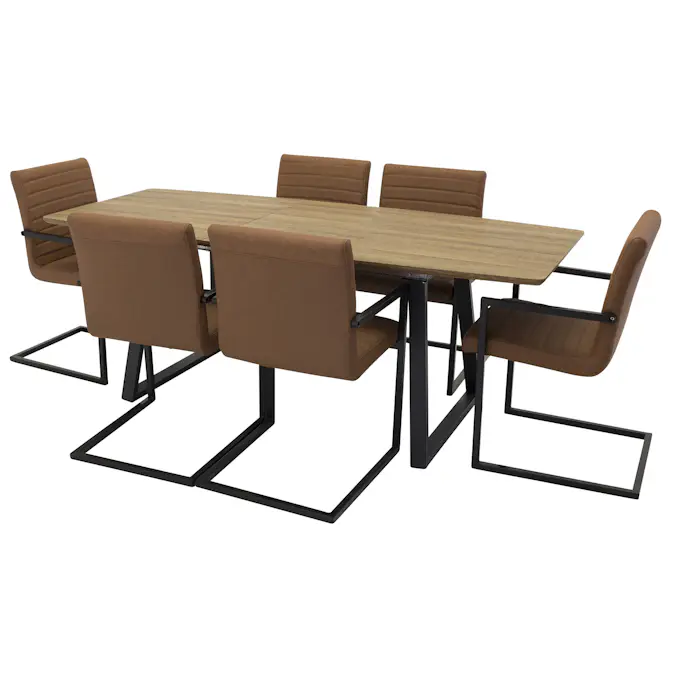 Matgrupp Venture Home Ina med 4 Asta Stolar