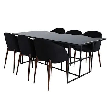 Matgrupp Venture Home Lund med 6 Archie Stolar