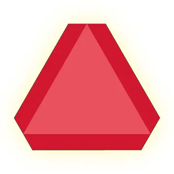 Skylt Systemtext Långsamtgående Fordon Aluminium