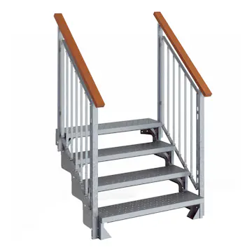 Trädgårdstrappa Dolle Gardentop med Räcke