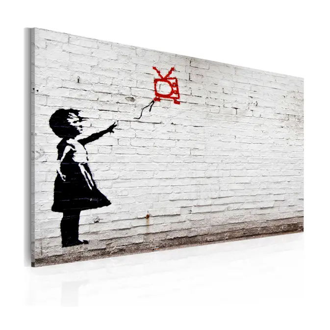Tavla Arkiio Girl With TV Banksy 60x40