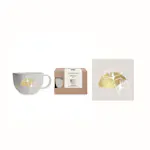 Gåvoset Paperproducts Design Golden Gingko Temugg 55 cl + Servett Taupe