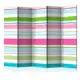 Rumsavdelare Skärmvägg Arkiio Bright Stripes II 225x172 cm