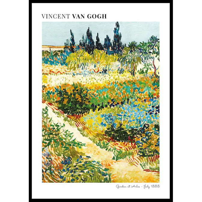 Poster Gallerix Garden At Arles By Vincent Van Gogh