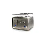 Brödrost Black+Decker 4-Skivor Borstat Stål 1960W LCD-skärm & 3 Funktioner