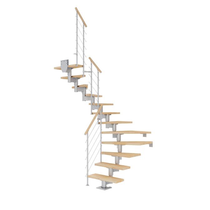 Spartrappa Dolle Cork Ek Steg 1/2 Svängd Style6 Räcke