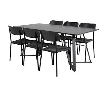 Matgrupp Venture Home Madde med 6 Peggy Stolar