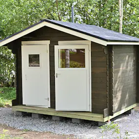 Förråd Luoman Lillevilla Karviainen 6 m² Friggebod Byggsats i Trä med Sadeltak