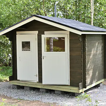 Förråd Luoman Lillevilla Karviainen 6 m² Friggebod Byggsats i Trä med Sadeltak