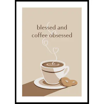 Poster Gallerix Coffee Obsessed