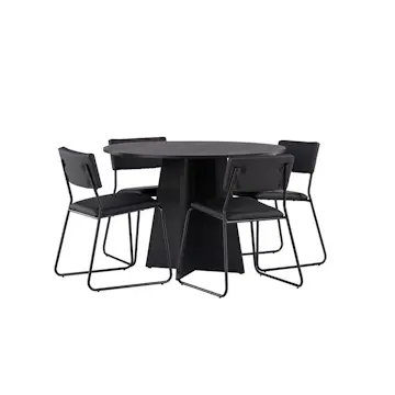 Matgrupp Venture Home Bootcut Ø110 cm med 4 Kenth Stolar