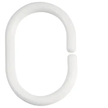 Duschdraperiringar Spirella Vit