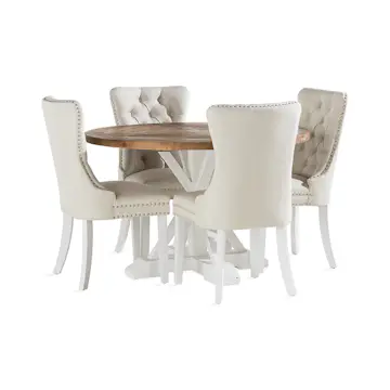 Matgrupp In Living Lyon med 4 Bergviken Stolar