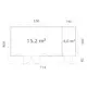 Stuga Palmako Aurelia 20,1 m² (inv. 19,2 m²)
