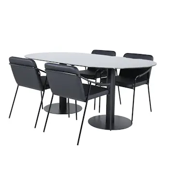 Matgrupp Venture Home Oslo matbord och Tjärö matstol