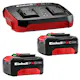 PXC-startkit Einhell 2x 4,0Ah & Twincharger Kit 1