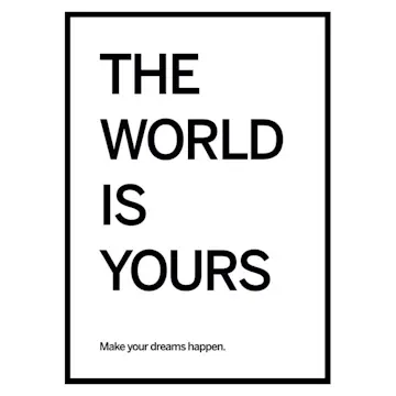 Poster Gallerix World Is Yours
