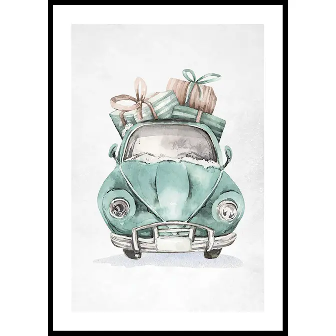 Poster Gallerix Christmas Beetle Car