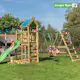 Klätterställning Jungle Gym Nomad Med Rutschkana Mörkgrön