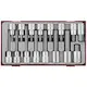 Insex hylsbitssats 16 delar med 1/2 tum fyrkantsfäste Teng Tools TTHEX16