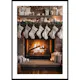 Poster Gallerix Christmas Socks By The Fireplace