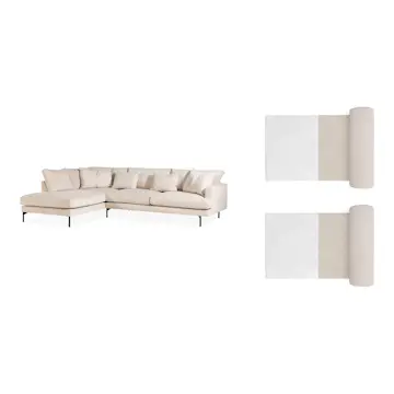 4-sitssoffa Scandi Days Menard L-formad Djup med Schäslong 293 cm inkl Nackkuddar