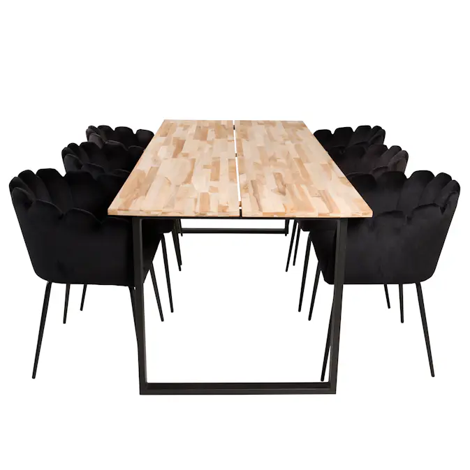 Matgrupp furniture/fashion Cornelia med 6 Limhamn Stolar