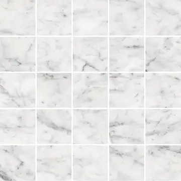 Mosaik Lhådös Carrara Marmor Blank 5x5 Mosaik cm