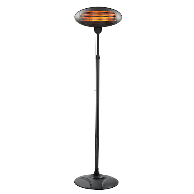 Terrassvärmare Home it Fristående Svart 2000W