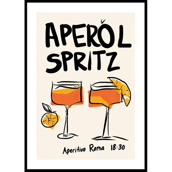 Poster Gallerix Aperol Spritz Aperitivo Roma