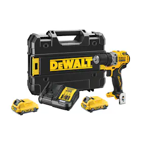 Borrmaskin Dewalt DCD701D2-QW med Batteri och Laddare