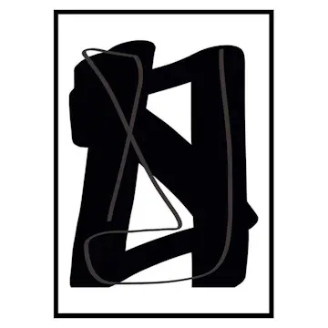 Poster Gallerix Noir Audacieux