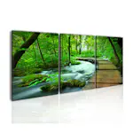 Tavla Arkiio Forest Broadwalk Triptych 120x40