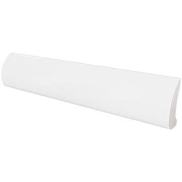 Kakeldekor Konradssons Evolution Bullnose Vit Blank 3x15 cm