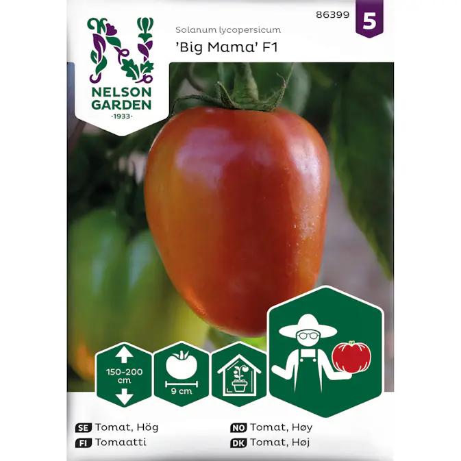 Frö Nelson Garden Tomat Hög Big Mama F1