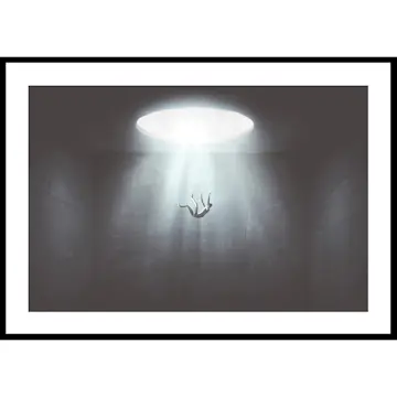 Poster Gallerix Falling From Hole Of Light