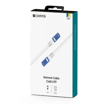 Nätverkskabel Champion CAT6 UTP 3.0m