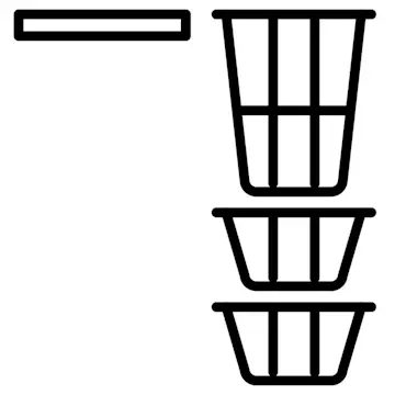 Add-On Temal, 1 x Hylla, 1 x Tvättkorg, 2 x Förvaringskorg