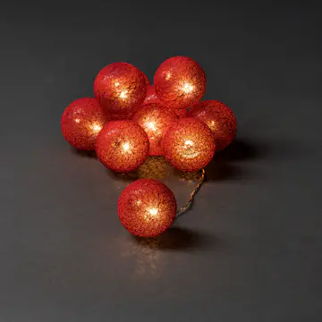 Ljusslinga Gnosjö Konstsmide 10L Garnbollar LED