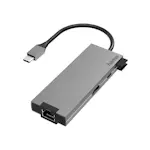 Adapter Hama Usb-C Multi 4X Portar Hdmi/Lan Grå