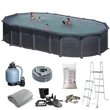 Poolpaket Swim & Fun Basic Pool Oval