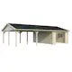 Garage Palmako Roger med Carport 53,1 m2